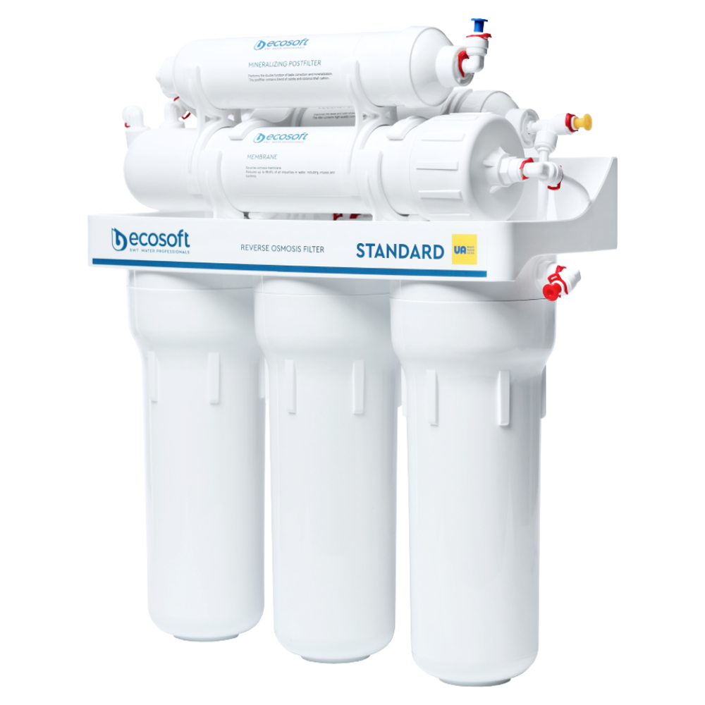 Фільтр зворотного осмосу Ecosoft Standard 6-50M з мінералізатором Фільтр зворотного осмосу Ecosoft Standard 6-50M з мінералізатором